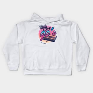 90s Music Lover Kids Hoodie